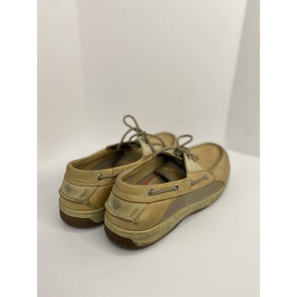 Sperry Top Sider Mens 11.5 Wide 3 Eye MocBoat Lace 0799023 Brown Leather - Picture 4 of 9